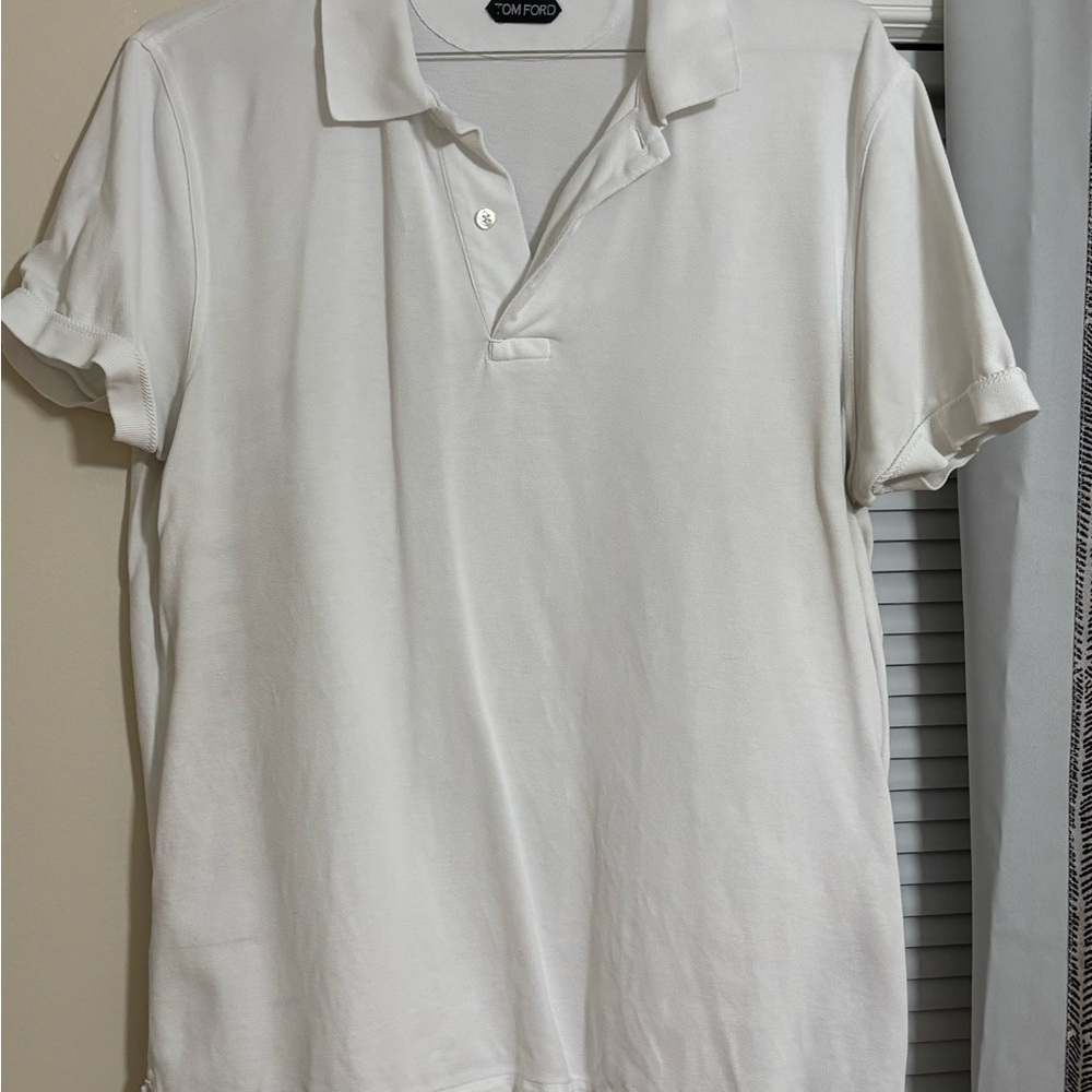 Tom Ford Classic White Polo Shirt